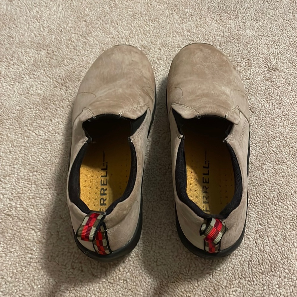 Youth size 6 tan Merrell shoes. Non-smoking home.  Only worn a few times.